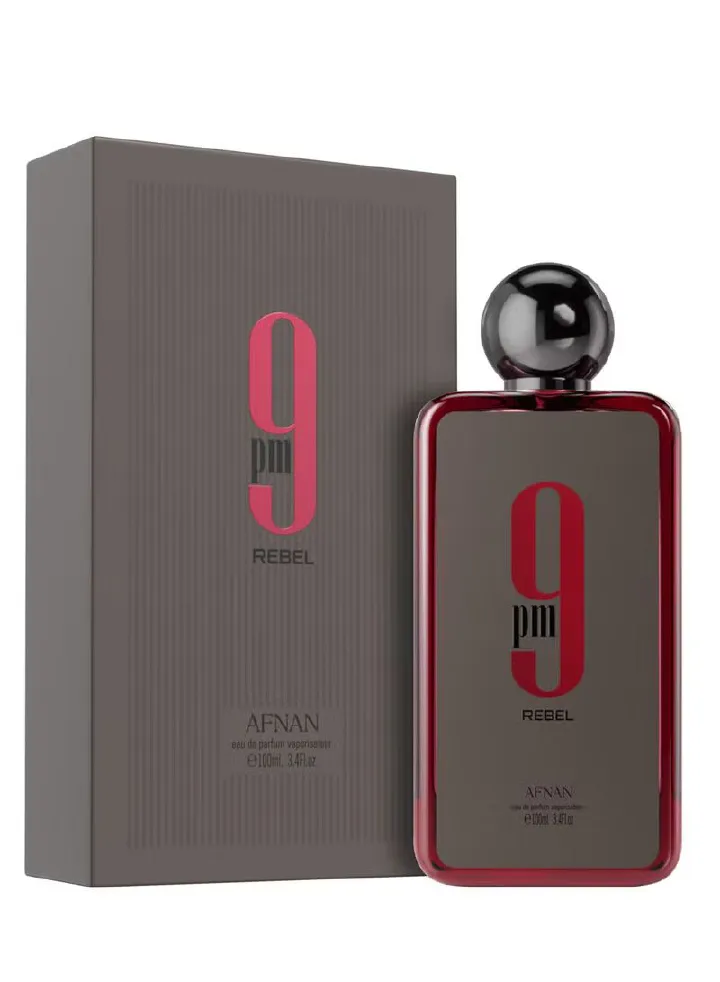 Afnan 9PM Rebel Perfume 100ml (3.4 oz) EDP - Original Afnan 9PM Rebel for Men - Long Lasting Fruity Pineapple & Woody Arabian Scent - MOKS
