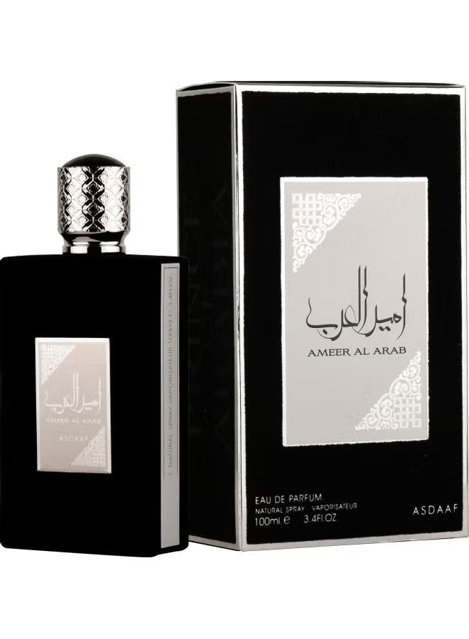 Asdaaf Ameer Al Arab Perfume for Men 100ml (3.4 oz) EDP - Original Asdaaf Ameer Al Arab - Long Lasting Fresh Spicy Arabian Scent - MOKS