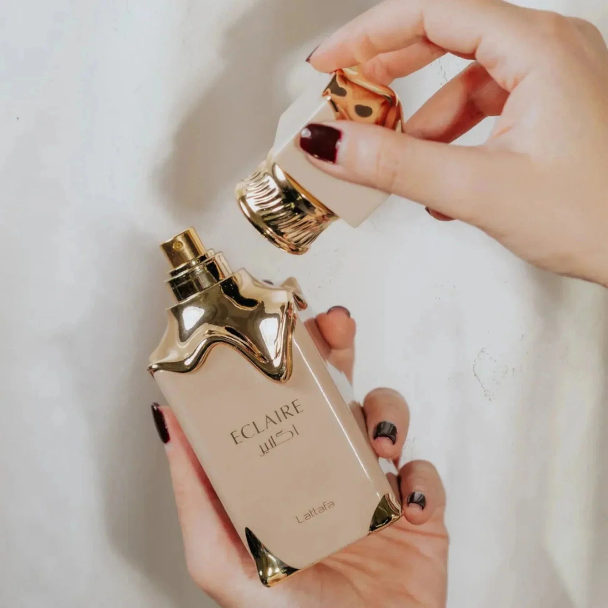 Lattafa Eclaire Perfume 100ml (3.4 oz) EDP - Original Lattafa Eclaire for Women - Long Lasting Creamy Caramel & Milk Gourmand Scent - MOKS