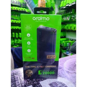 [Brand New] Oraimo Traveler 15 Power Bank 20000mAh OPB-1201P Type-C in And Out With Free Type-C Cable For Samsung And Apple 4 Ports 15W Fast Charging Powerbank