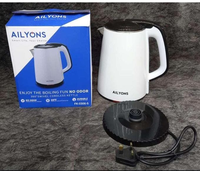AILYONS 1.8ltrs Stainless Steel Electric kettle , Automatic Hot water Boiler or Heater Jug Auto Shutoff
