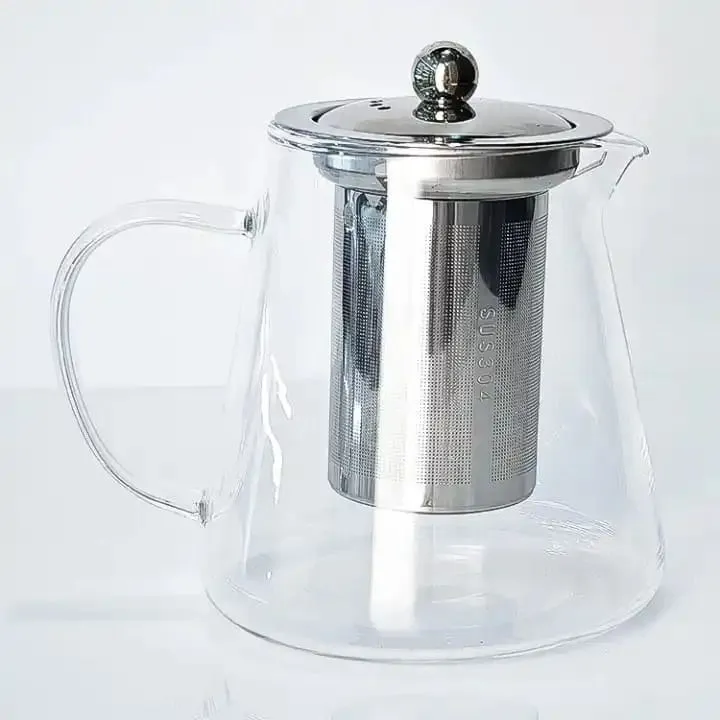 Heat resistant tea pot Borosilicate Glass Tea Pot Removable Infuser-Heat Resistant Made with quality borosilicate glass and BPA-free no lead and other toxic chemicals well protects your health