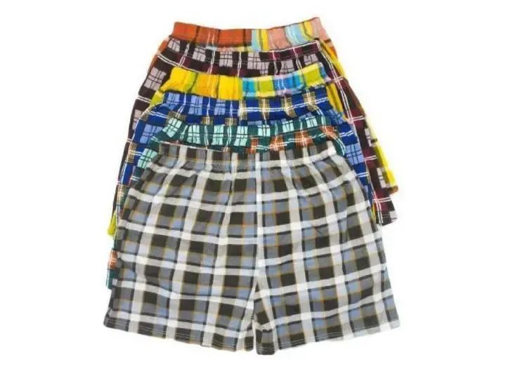 Finest Quality Pure Cotton Checked Men's Boxers Very Comfortable Plaid Men Underwear.