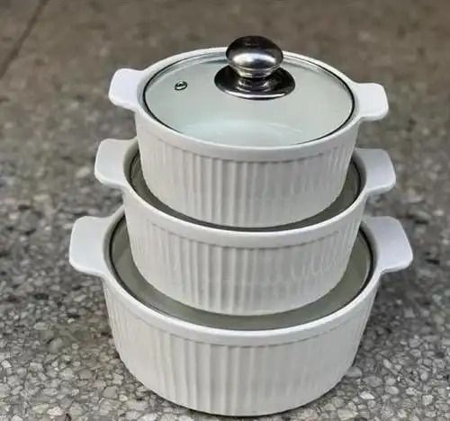 3pcs Hotpots Food Warmer Hot Pot, Serving Dishes Serve ware Set