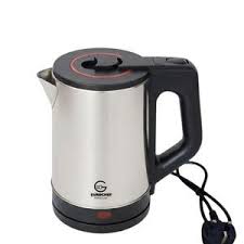 2 Litres eurochef 3 pin plug 1 meter cable stainless steel kettle