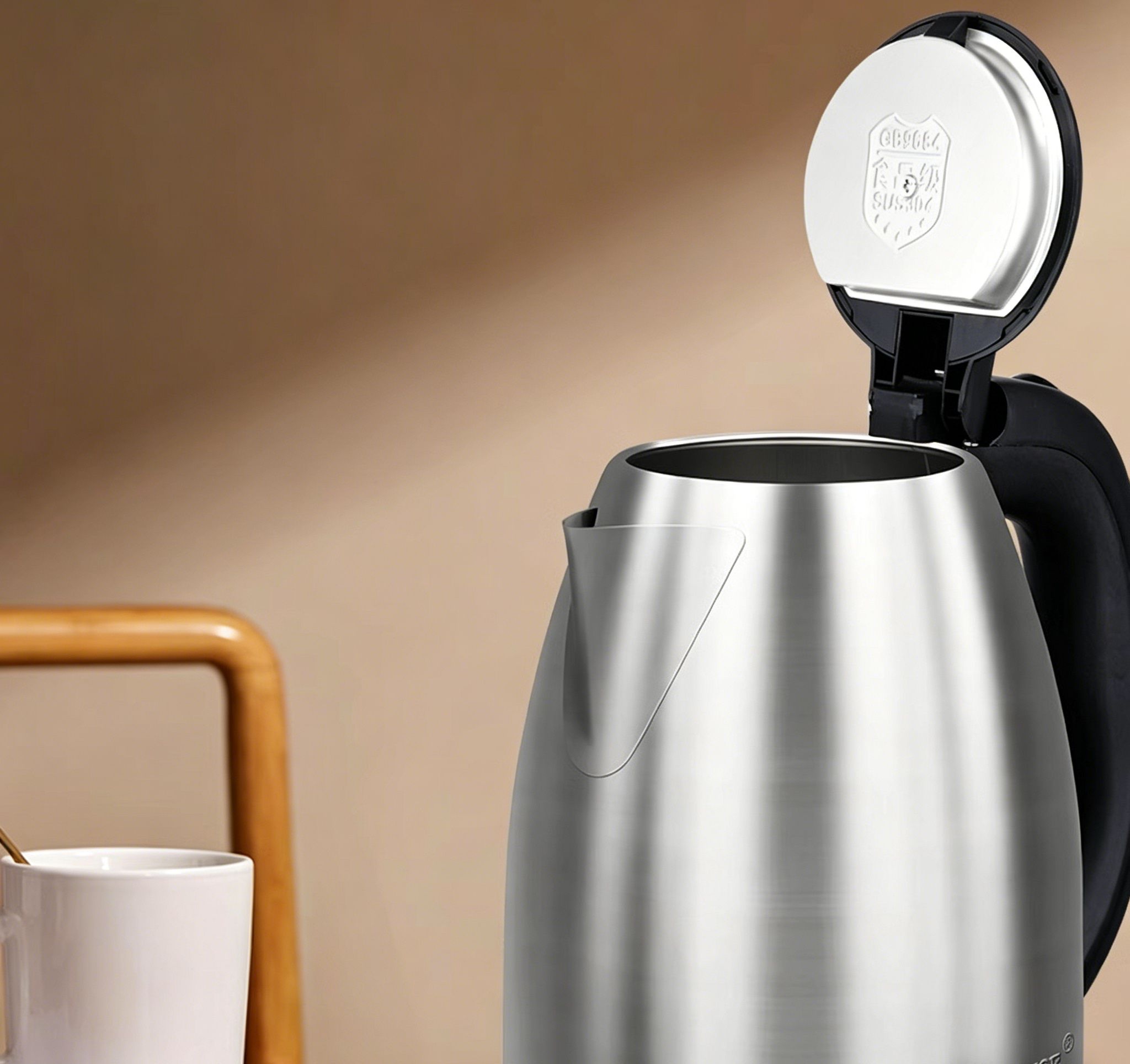 Zheng Banqiu Electric Kettle, 304 Stainless Steel, Automatic Power-Off, Insulated Kettle, Household Electric Hot Water, Large Capacity