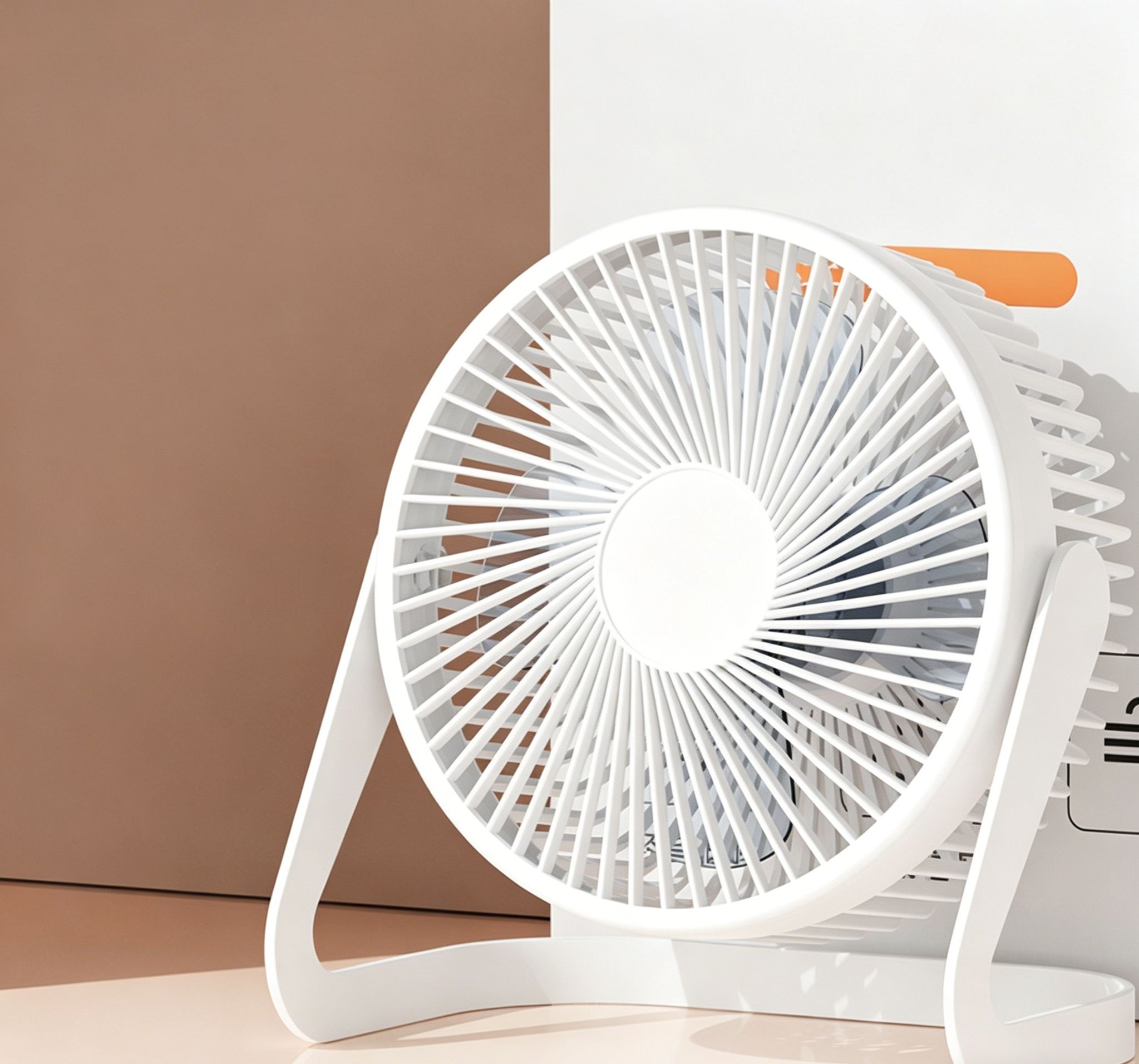 USB Desk Fan, Ultra Quiet Powerful Wind Small Table Fan, 360° Adjustable Portable Desktop Cooling Fan For Home Office Bedroom Study
