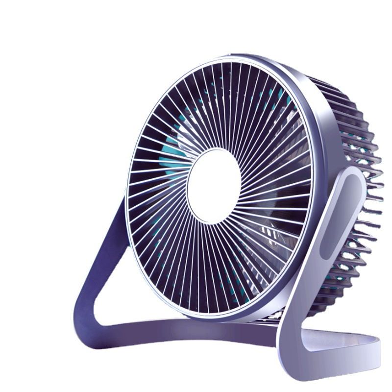 USB Desk Fan, Ultra Quiet Powerful Wind Small Table Fan, 360° Adjustable Portable Desktop Cooling Fan For Home Office Bedroom Study