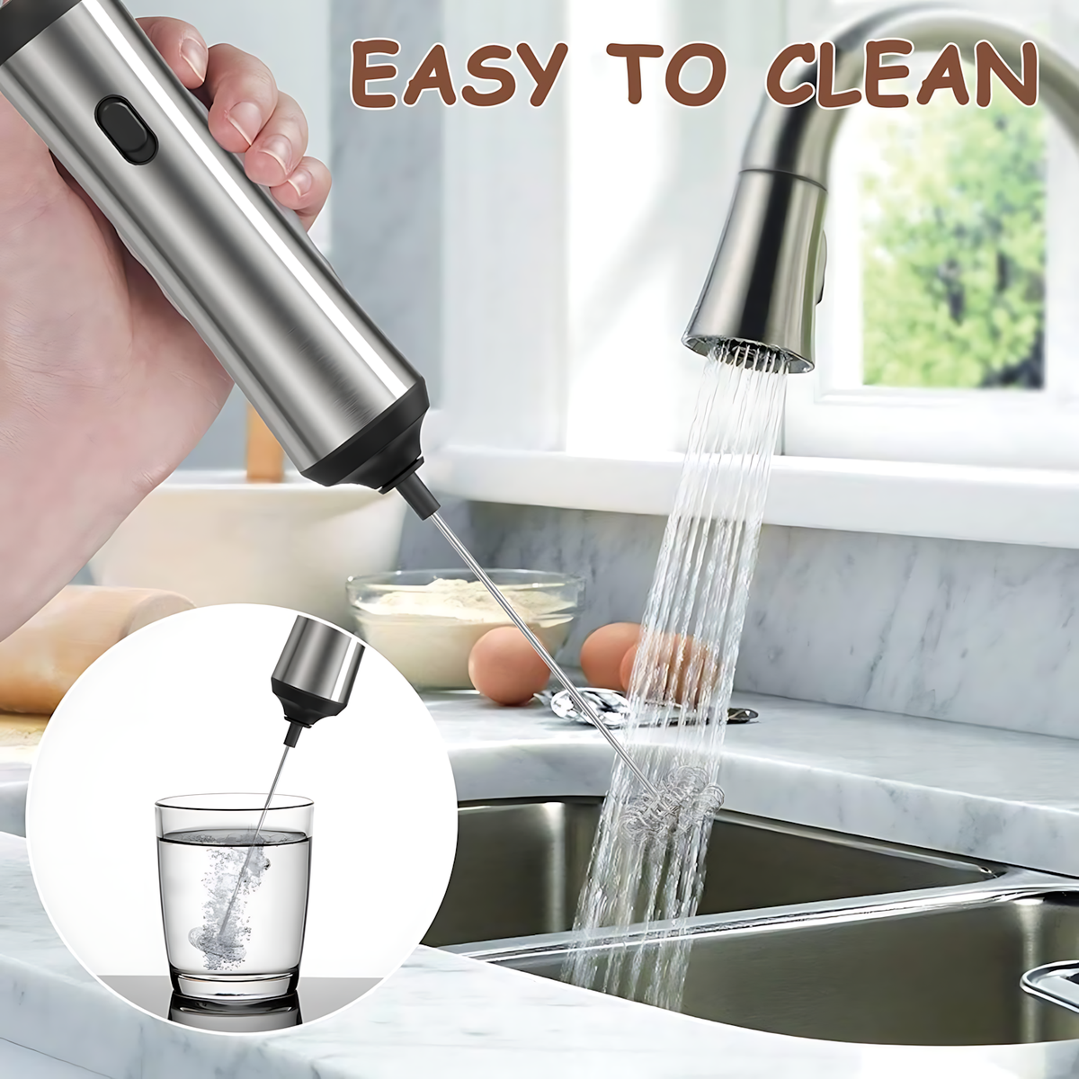 Redisson Rechargeable Portable Milk Frother And Egg Whisk Coffee Frother