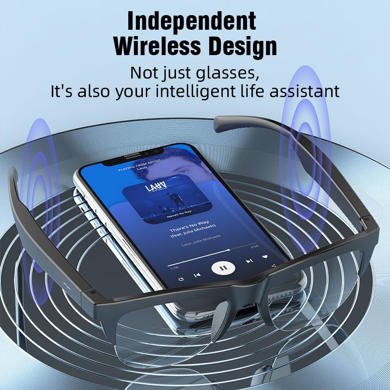 Bluetooth Color-changing Smart Glasses - Air Conduction Calls & Music with UV Protection