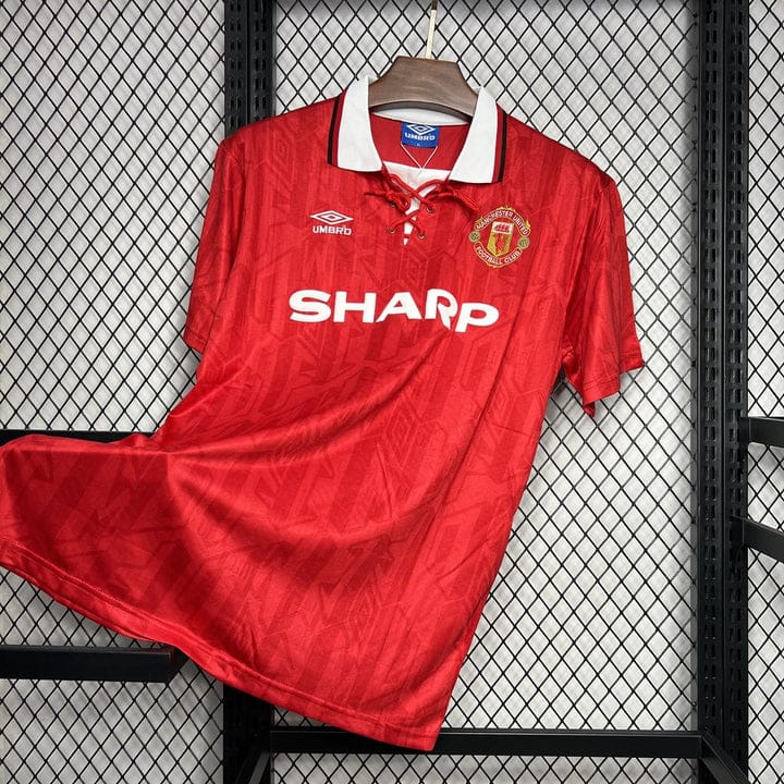 1993/1994 Original MANCHESTER UNITED HOME Shirt Vintage Retro Kit Football Jersey ; Best Quality MAN U Jersey Retro Kit