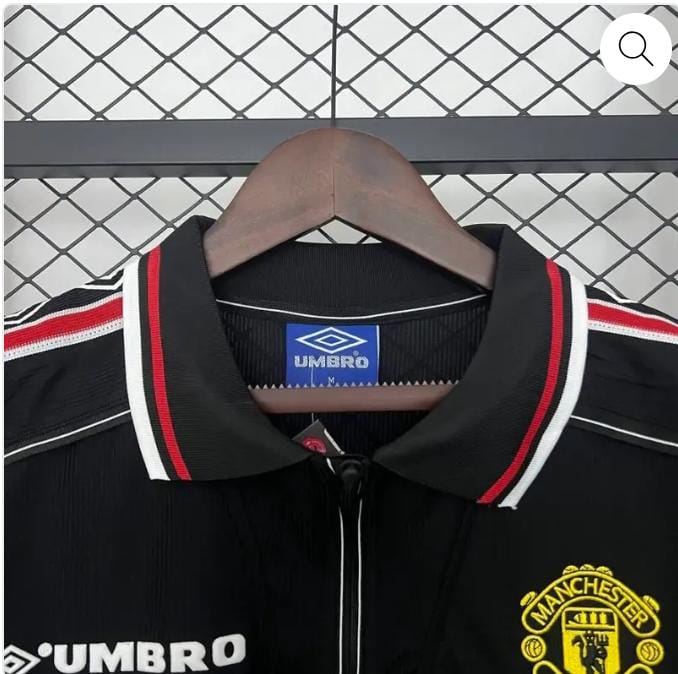 1998/1999 Original MANCHESTER UNITED Black Third Vintage Retro Kit Football Jersey ; Best Quality Unisex Man U Jersey Retro Kit