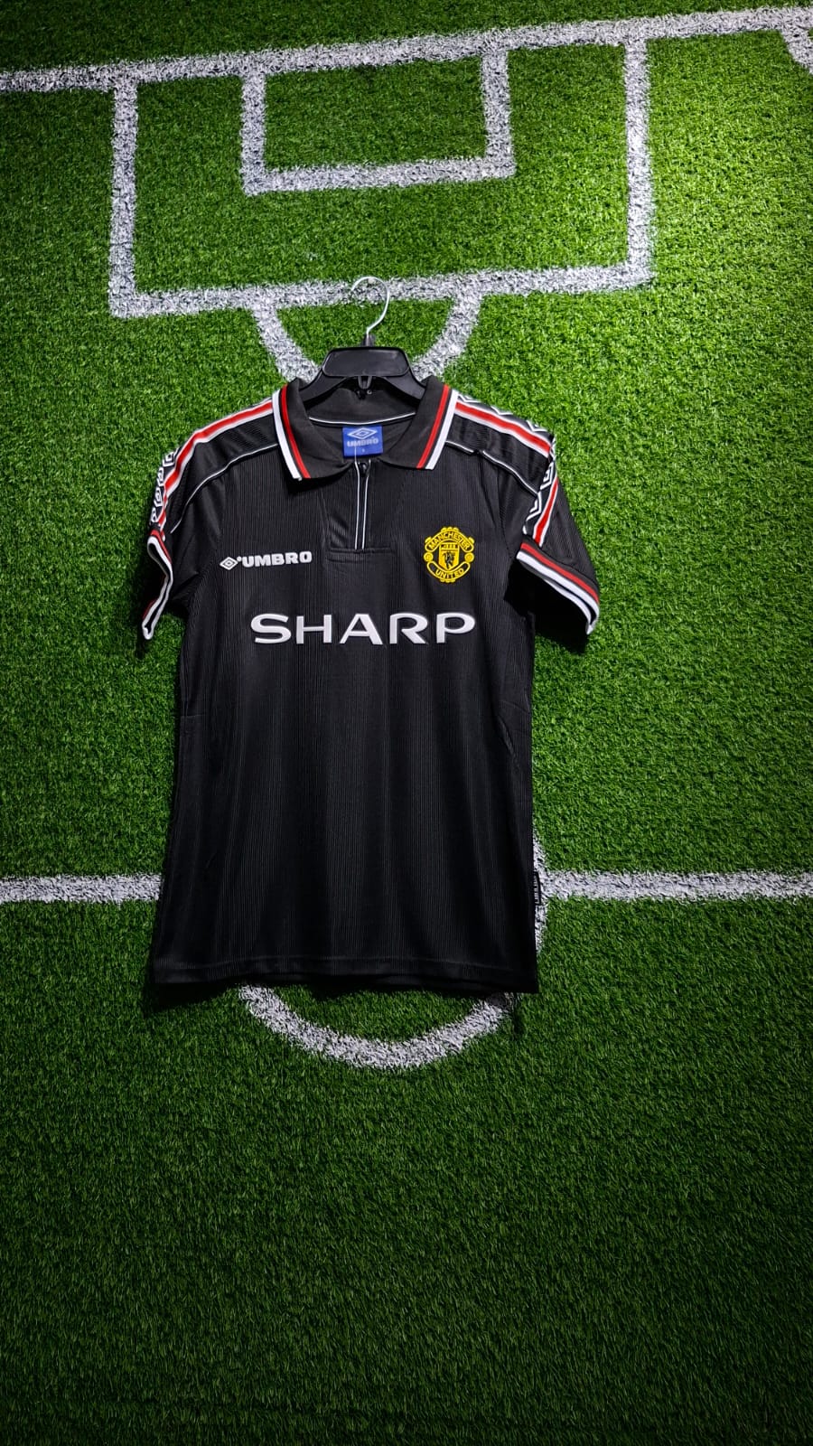 1998/1999 Original MANCHESTER UNITED Black Third Vintage Retro Kit Football Jersey ; Best Quality Unisex Man U Jersey Retro Kit