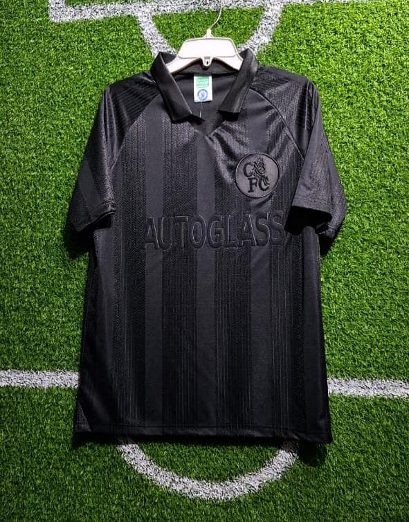 1998 Original CHELSEA FC Black Out Shirt Vintage Retro Kit Football Jersey ; Best Quality Chelsea Jersey Retro Kit