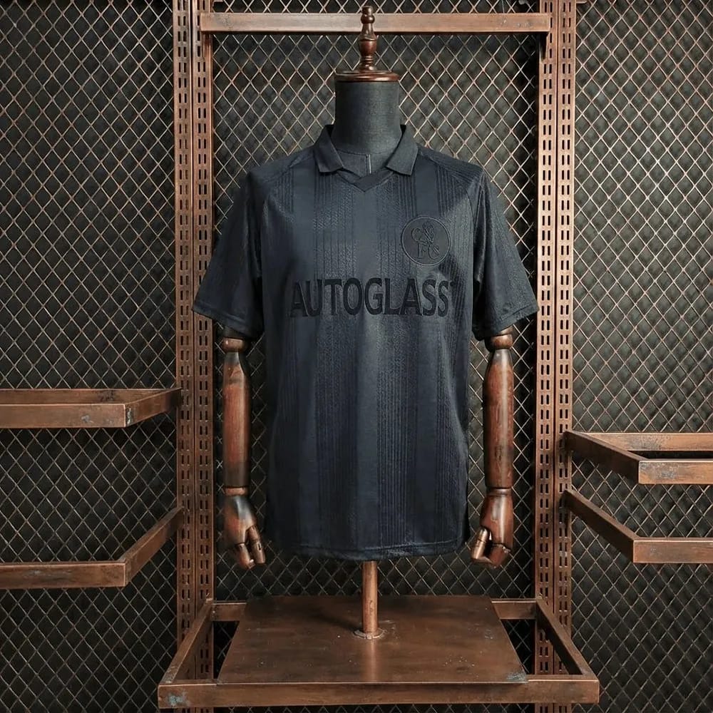 1998 Original CHELSEA FC Black Out Shirt Vintage Retro Kit Football Jersey ; Best Quality Chelsea Jersey Retro Kit