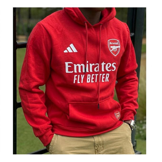 ARSENAL 2025/26 HOME HOODIE; Best Quality New Season Arsenal Hoodies, Unisex Adult Heavy Warm Hoodies With a Pocket And Drawstrings
