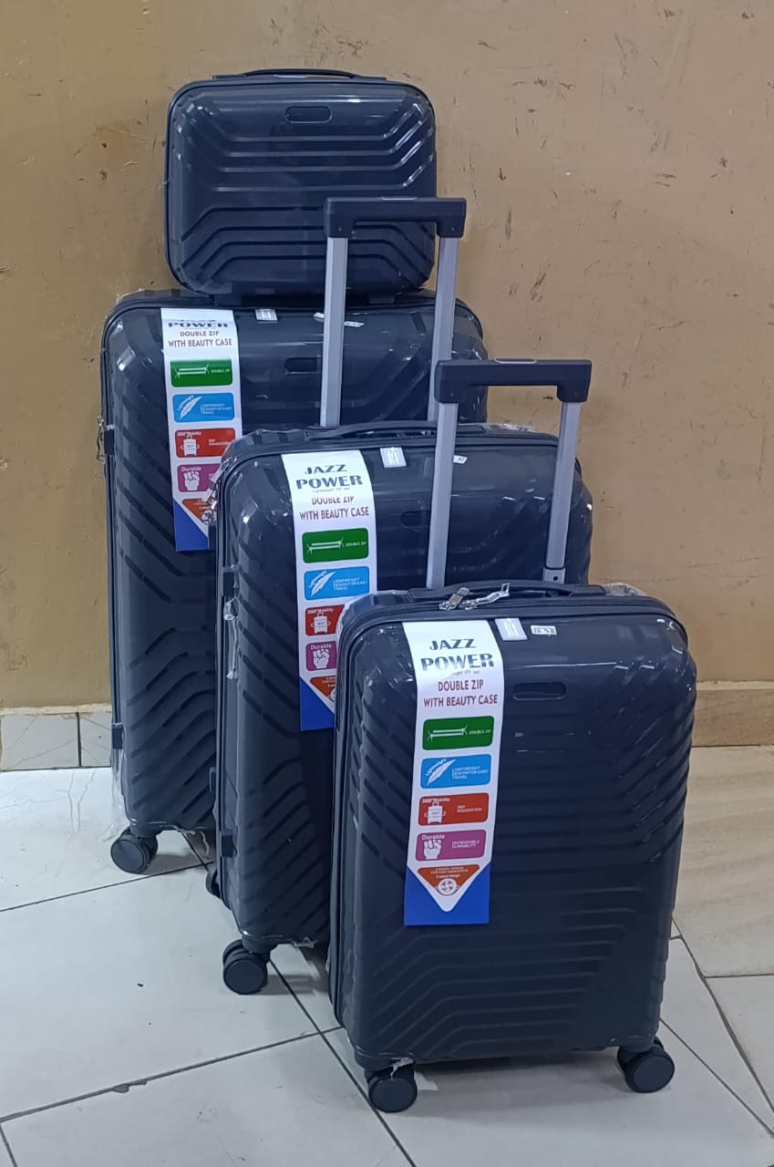JAZZ ABS FIBER SUITCASE – 4 IN 1 SET
WITH BEAUTY CASE | DH2322
Travel smart, stylish, and fully organized with this premium 4-in-1 suitcase set – perfect for every journey!
✨ What’s Included:
✔️ Size