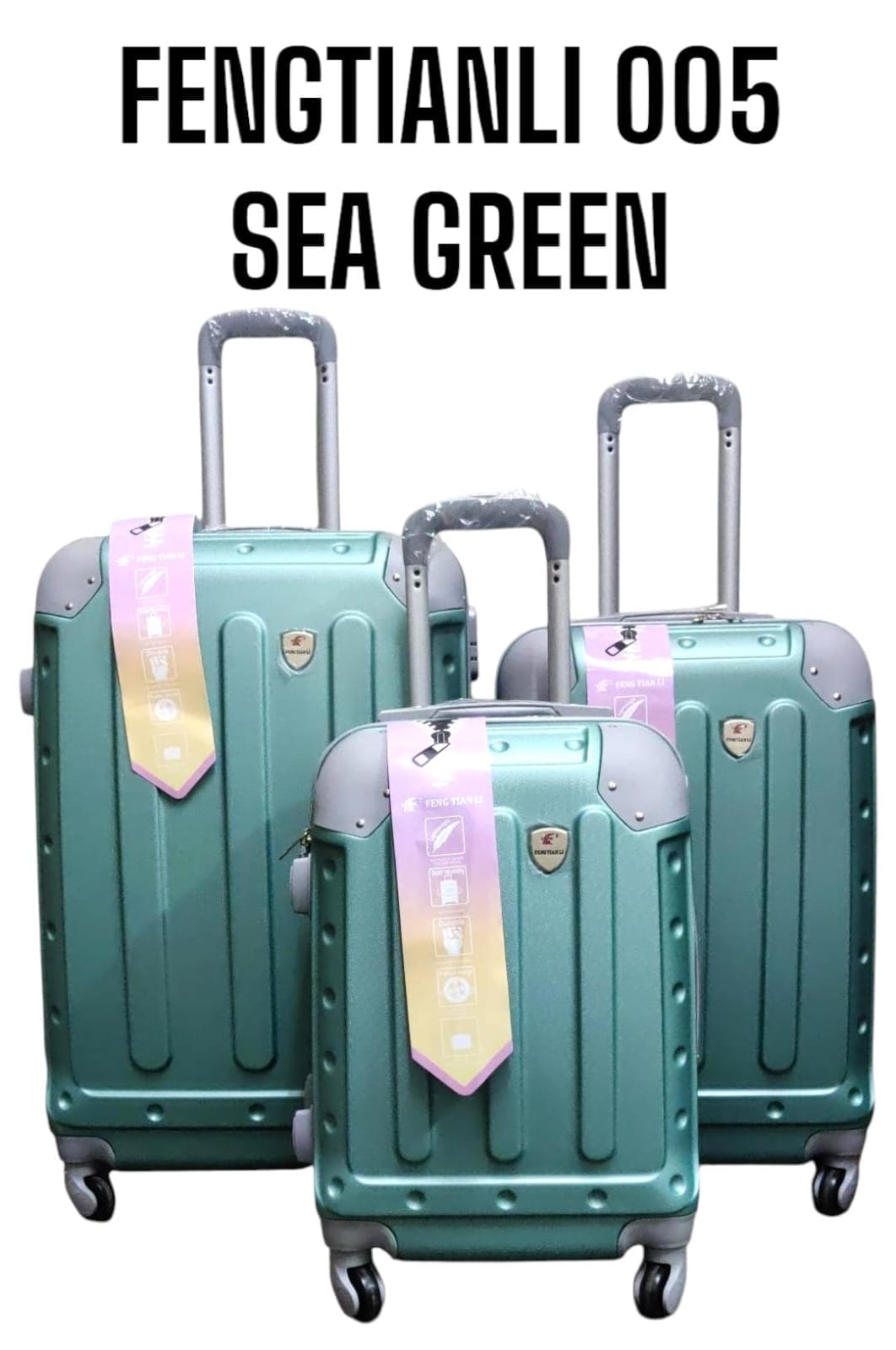 SPECIAL OFFER! 🔥3in1
🧳 FENGTIANLI 005 ABS FIBER SUITCASE
Upgrade your travel experience with the FENGTIANLI 005 — strong, stylish, and built for every journey!
📏Sizes:
✔️ Size 26
✔️ Size 27