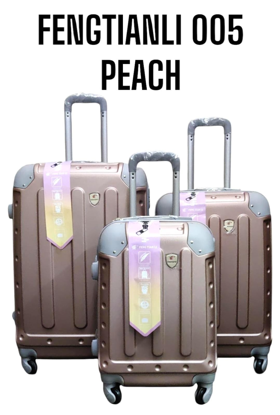SPECIAL OFFER! 🔥3in1
🧳 FENGTIANLI 005 ABS FIBER SUITCASE
Upgrade your travel experience with the FENGTIANLI 005 — strong, stylish, and built for every journey!
📏Sizes:
✔️ Size 26
✔️ Size 27