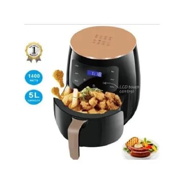 Ailyons AF-389 is a digital air fryer designed for healthy, oil-free cooking. 
Technology: Uses rapid air circulation technology to fry, bake, grill, and roast meals. 
Capacity & Power: Features a 5l