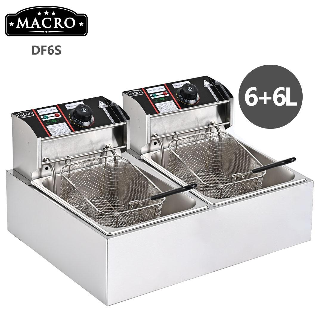 LIMITED OFFER🎀6L+6L Double Electric Chips Deep Fryer Machine+FREE CHIPS SLICER+Tv GUARD+EXTENSION🍠Make authentic, restaurant-style fish and chips, chicken wings, mozzarella sticks and more