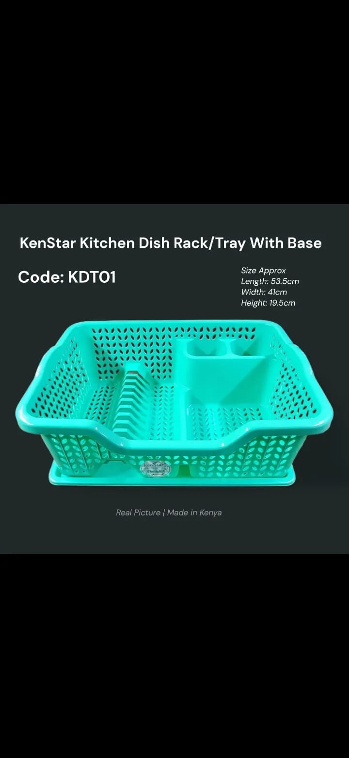 KENSTAR Kitchen Dish Tray with Base (KDT01) 🍽️✨
Designed for everyday convenience, this dish tray is made from strong, durable material that can handle your daily kitchen needs with ease. It comes wi