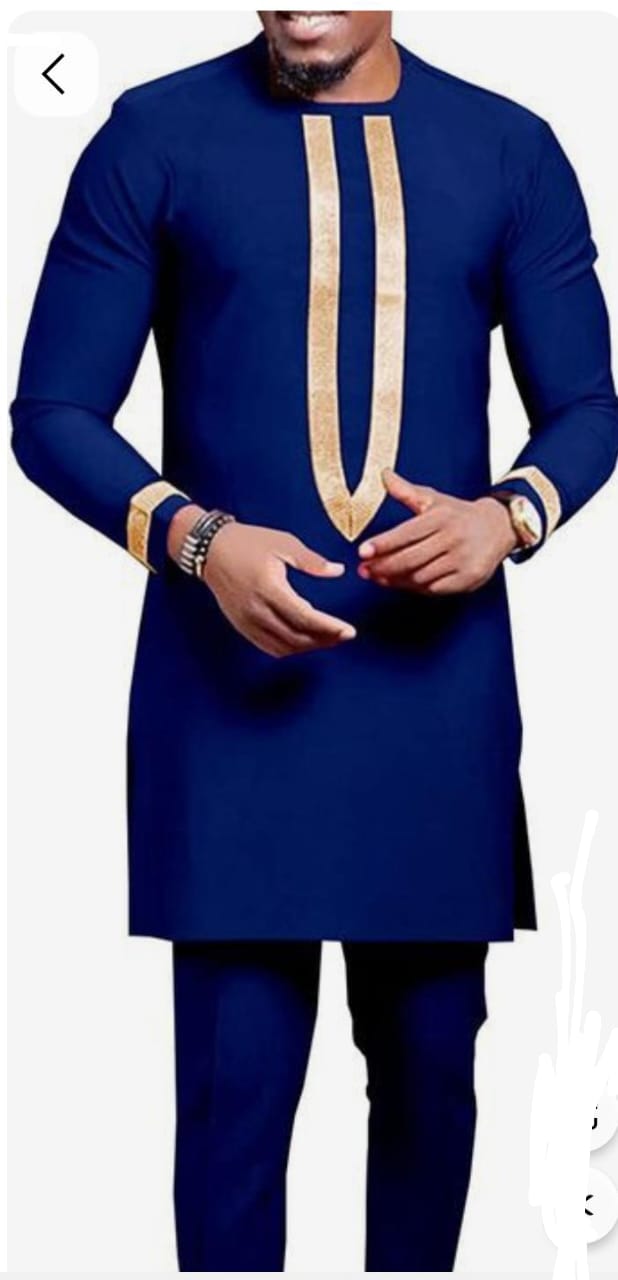 2 PC Men's Colorful Shirt With Trouser New Arrival African Men Clothes Print