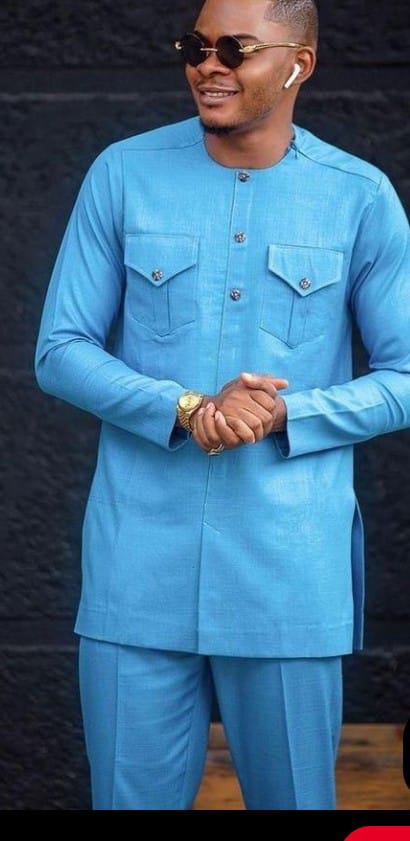 NEW YEAR SALE New Arrival Fashion 2Pc Men Suit Ankara Outfit 100% Cotton Fashion African Shirt Ankara Print Shirt and Trouser