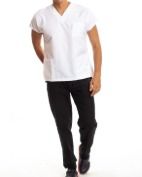 NEW YEAR SALE New Arrival 2 PC Medical Scrubs for Doctors Nurses and Health Hospital Uniforms Stretch V-Neck Scrub Top & Jogger Pant with Pockets Infinity Unisex Men And Women