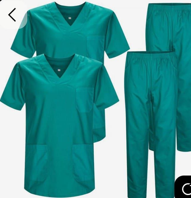 New Arrival 2 PC Medical Scrubs for Doctors Nurses and Health Hospital Uniforms Stretch V-Neck Scrub Top & Jogger Pant with Pockets Infinity Unisex Men And Women