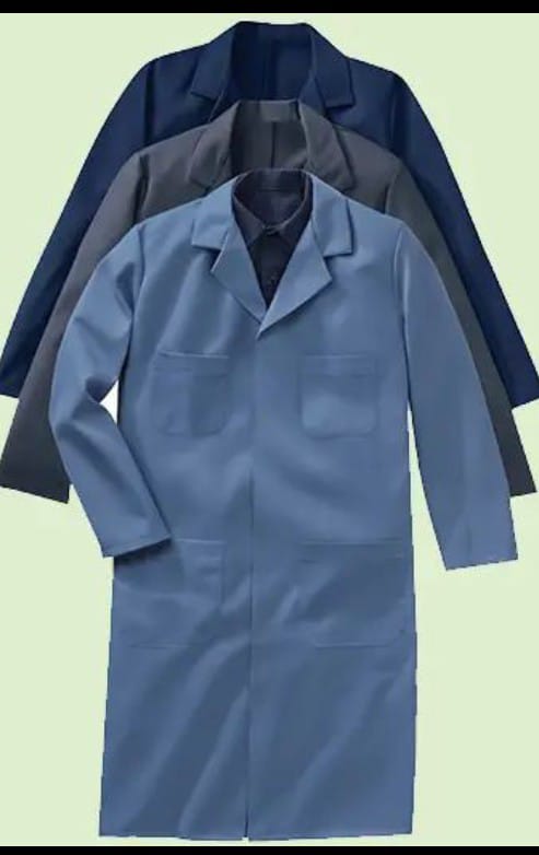 High Quality Labcoats Lab Coat Dust Coat Durable Knee Length Cotton Dustcoat For Students Men And Women Outdoor Business Heavy Lifting Protection Working
