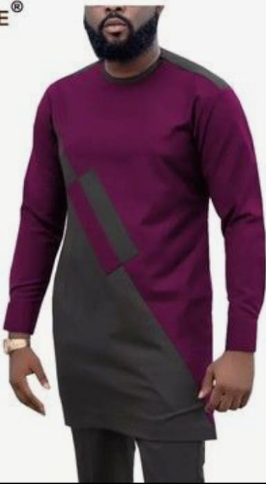 Fashion 2Pc Men Suit Ankara Vintage Traditional Outfit 100% Cotton Fashion African Shirt Modern Print Shirt and Matching Trouser