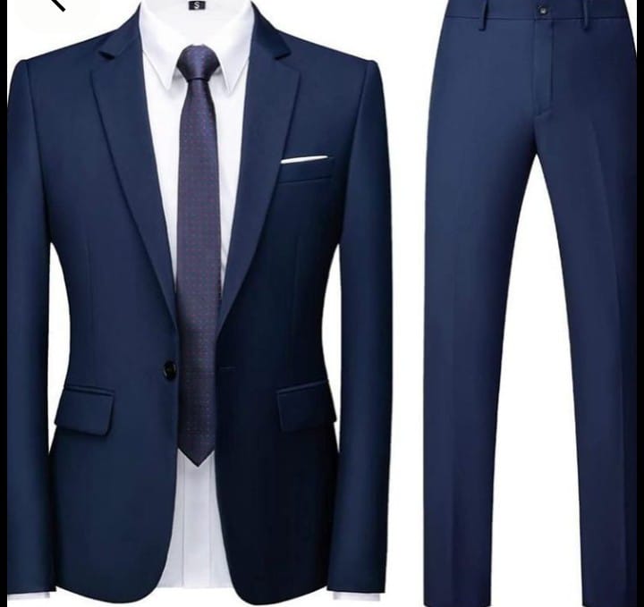 New 4 Pieces Fashion British Trendy Handsome Men's Suit Official Coat Jacket and Trouser Men's European American White Shirt Longsleeve Men's Clothing + Free Tie