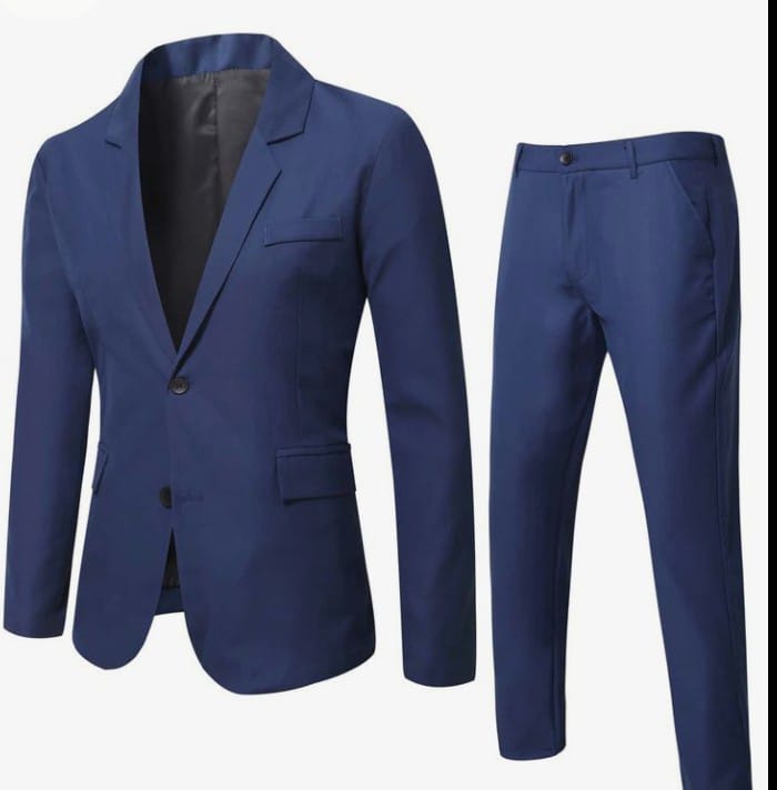 New 4 Pieces Fashion British Trendy Handsome Men's Suit Official Coat Jacket and Trouser Men's European American White Shirt Longsleeve Men's Clothing + Free Tie