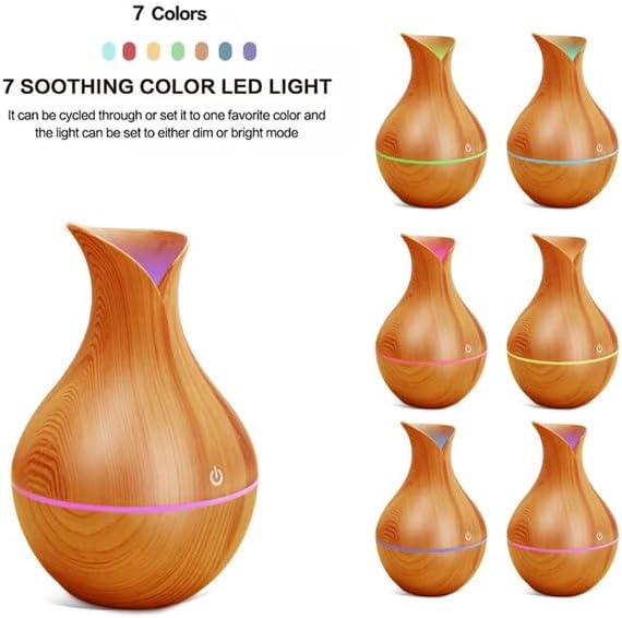 Mini Aromatherapy Humidifier Relaxing Cool Mist with Color Changing LEDs Night Light for Bedroom, Desktop, Travel, and Car, Aroma DiffuserMini Aromatherapy Humidifier Relaxing Cool Mist with Color Cha