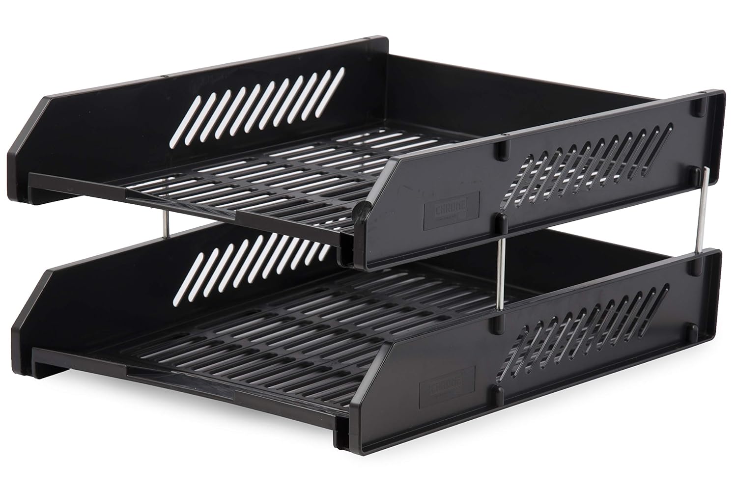 2 Tier Document Trey Letter Tray Side Load, Desktop File Organizer\2 Layers
