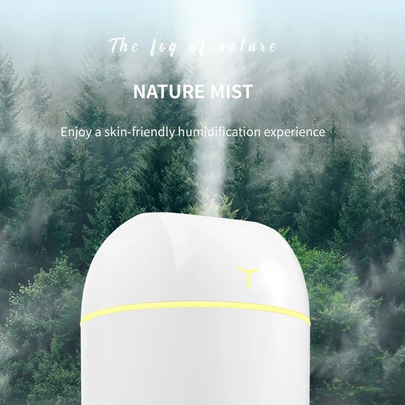 USB Nordic Humidifier Aromatherapy Humidifier Essential Oil With LED Light Air Freshener Aromatherapy Diffuser With LED Light & Air Freshener For Home, Office, And Travel Essential Oils