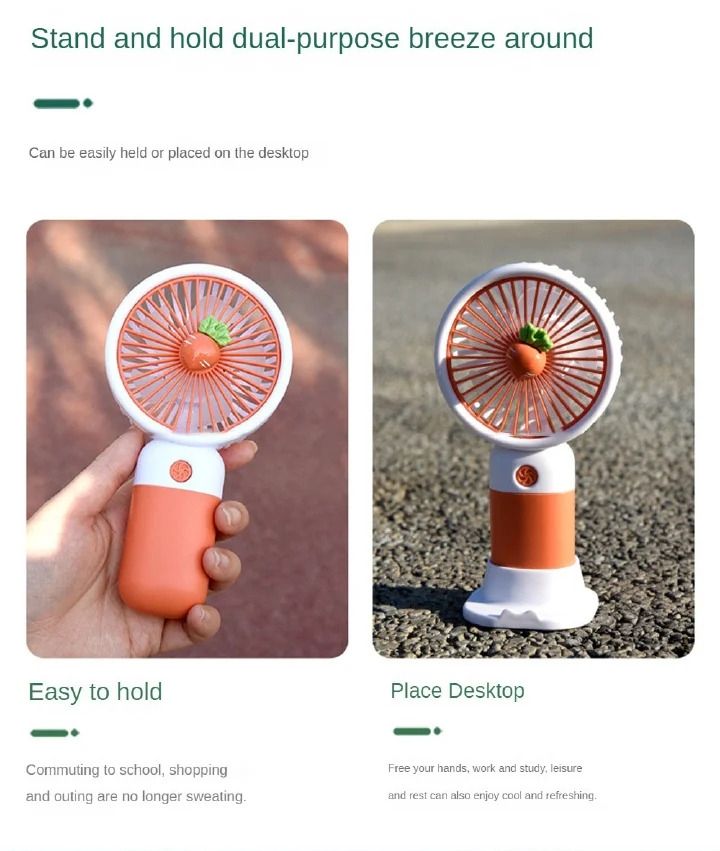 Portable Turbo Mini Fan High Speed Cooling Fan,USB Rechargeable,Small Essentials With Phone Holder, Mini Handheld Fan with Holder,miniFans with Powerful Airflow for Travel Camping