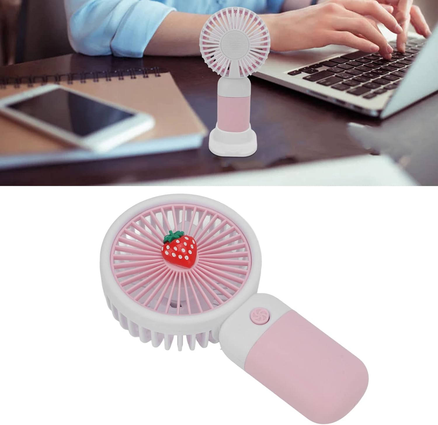 Portable Turbo Mini Fan High Speed Cooling Fan,USB Rechargeable,Small Essentials With Phone Holder, Mini Handheld Fan with Holder,miniFans with Powerful Airflow for Travel Camping