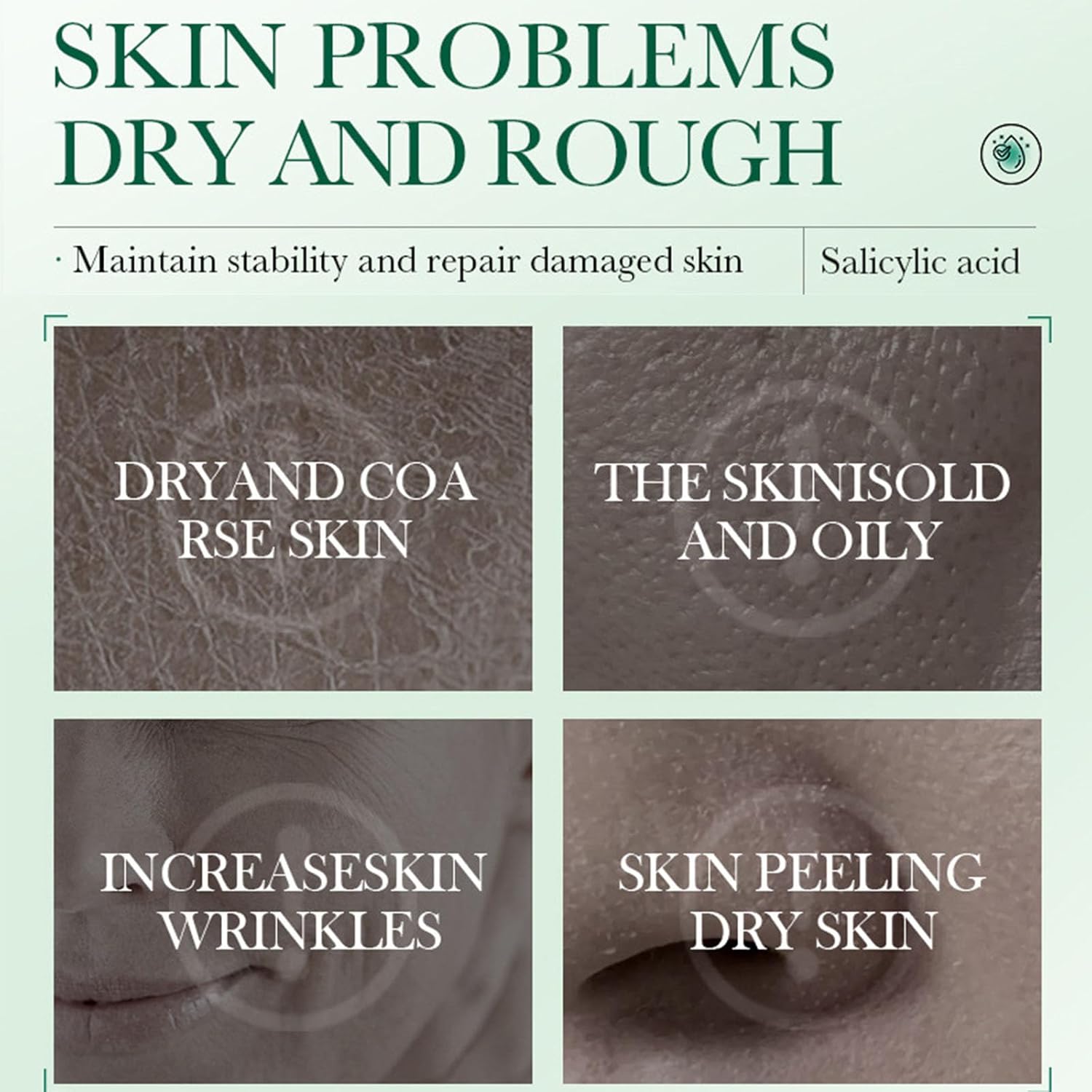 SADOER Salicylic Acid Repair Cleanser,With Contains Centella Asiatica, Niacinamide and Collagen Pimples Remover,Skin Barrier Repair for Acne Prone Sensitive Skin Care, Clogged Pores, Oily Skin