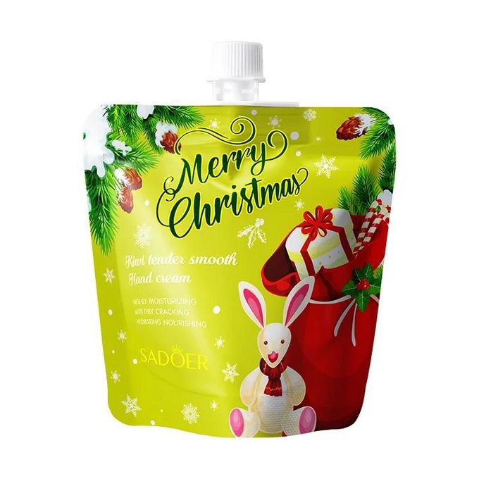 SADOER 5 in 1 Wholesale Christmas Gift Hand Cream Moisturizing and Refreshing Soothing Hand Cream Flavours Strawberry,Avocado,Milk,Orange Vitamin C,Kiwi Tender