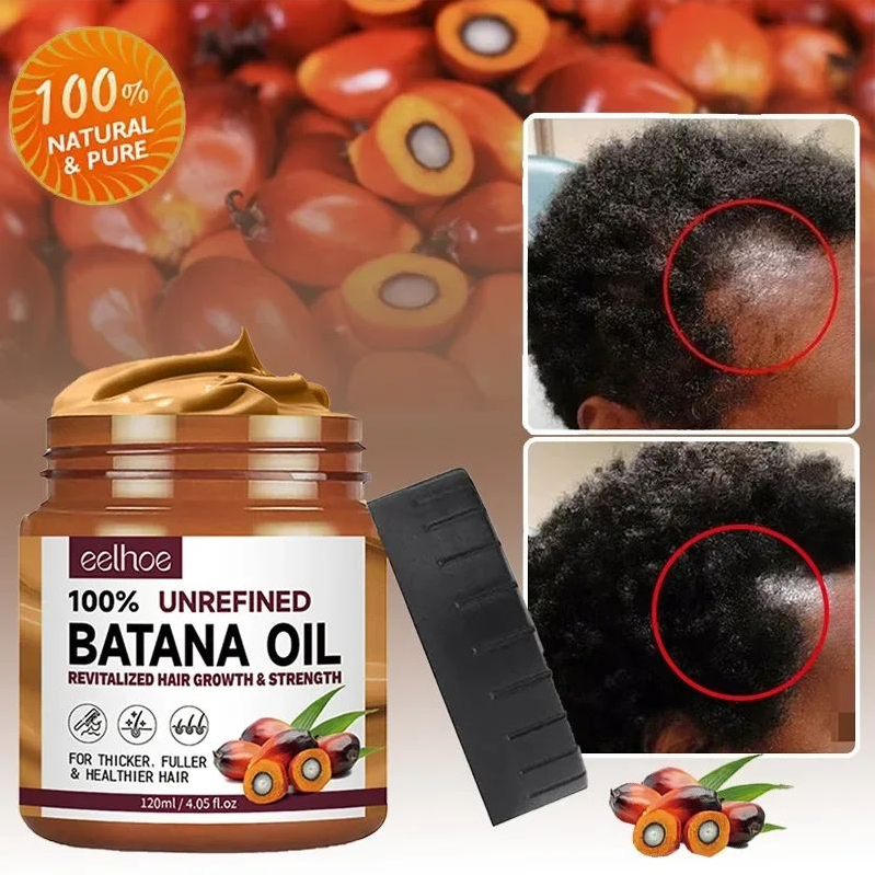 Natural 100% Pure Batana Oil Butter Hair Mask Anti Break Loss Hair Growth From Honduras Hair Loss Treatment For Black Men Women