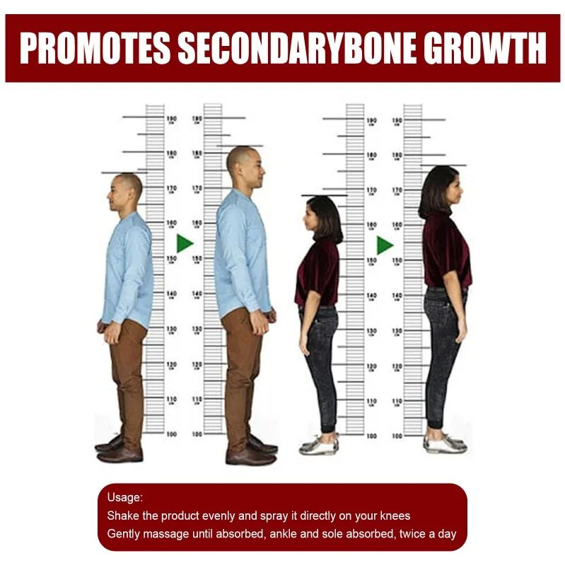 50ml Height Increasing Spray Body Grow Taller Promote Bone Growth Heighten Conditioning Adult Children Foot Massage Spray