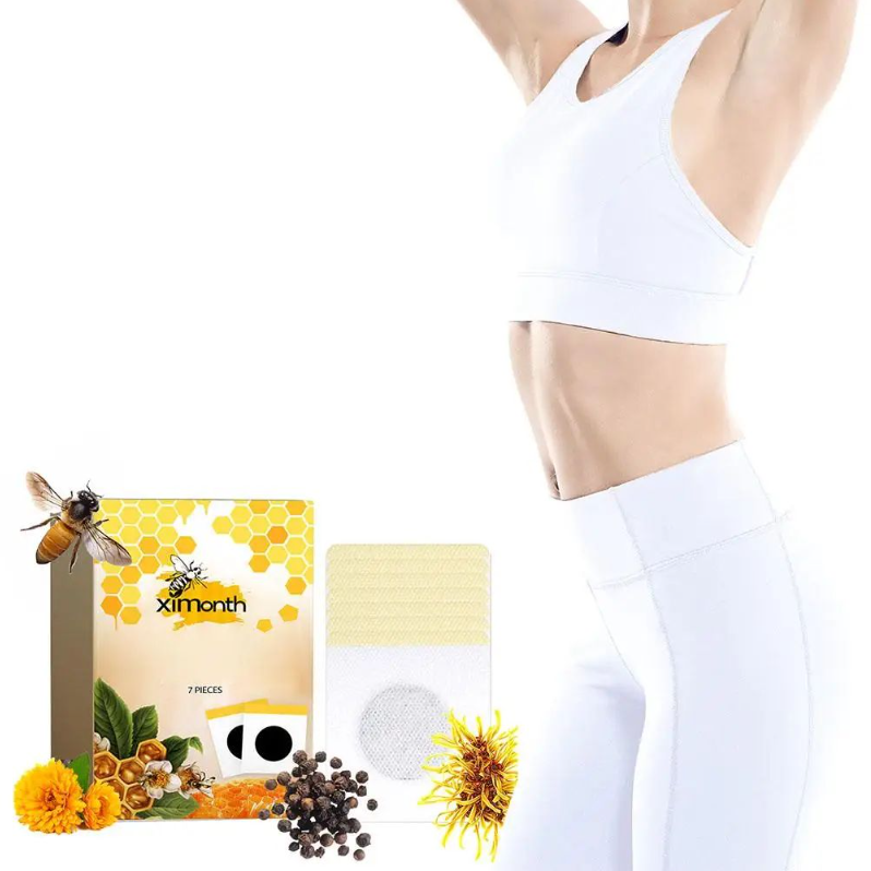 7Pieces Bee Slimming Patch Belly Slimming Patch Lose Weight Detox Abdominal Navel Sticker Fast Burning Fat Improve Stomach