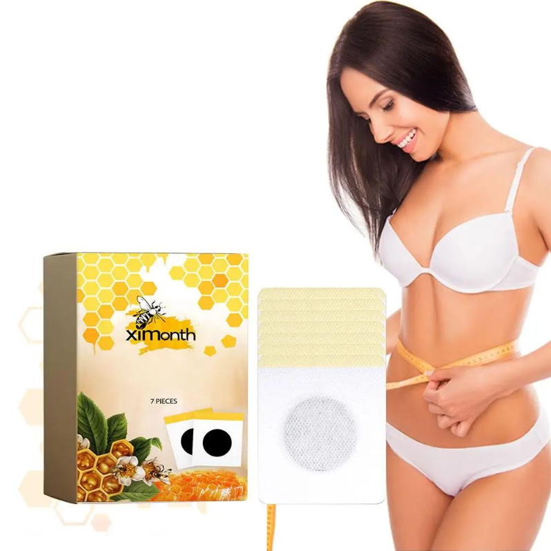 7Pieces Bee Slimming Patch Belly Slimming Patch Lose Weight Detox Abdominal Navel Sticker Fast Burning Fat Improve Stomach