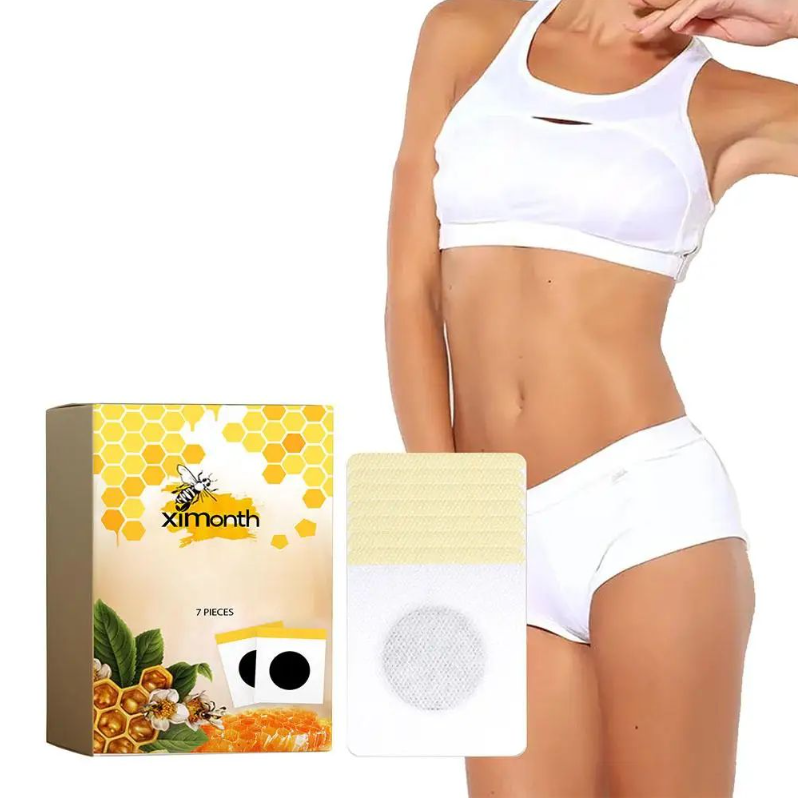 7Pieces Bee Slimming Patch Belly Slimming Patch Lose Weight Detox Abdominal Navel Sticker Fast Burning Fat Improve Stomach