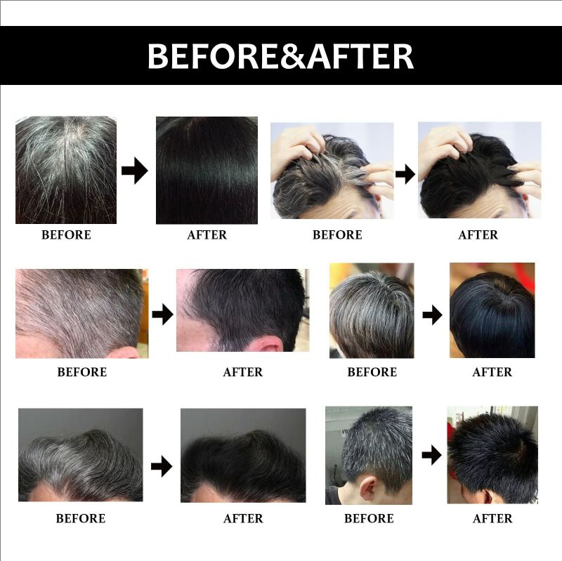 Hair Darkening Soap Effective Repair Gray White Color Hair Permanent Black Dye Moisturize Nourishing Smooth Clean Solid Shampoo