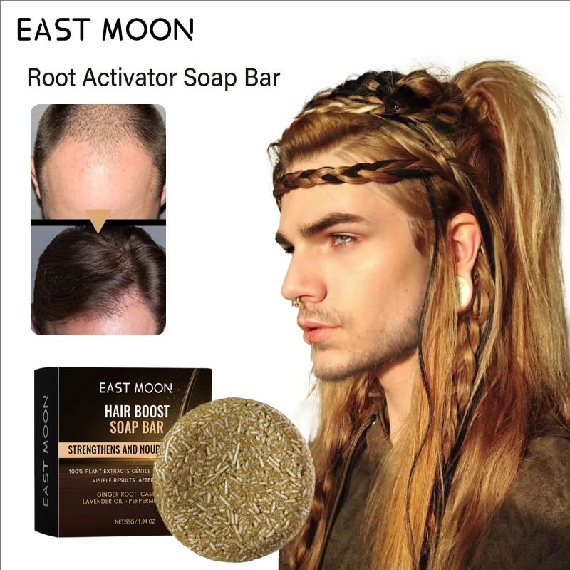 Hair Darkening Soap Effective Repair Gray White Color Hair Permanent Black Dye Moisturize Nourishing Smooth Clean Solid Shampoo