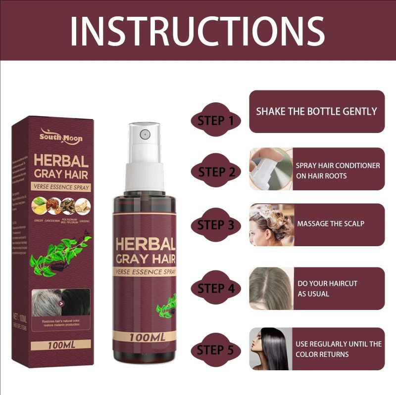 Ginger Hair Essence Spray Reducing Damaged Improving Greying Repairing Dry Nutrient Darkening Oil control Hair Moisturizing Oils
