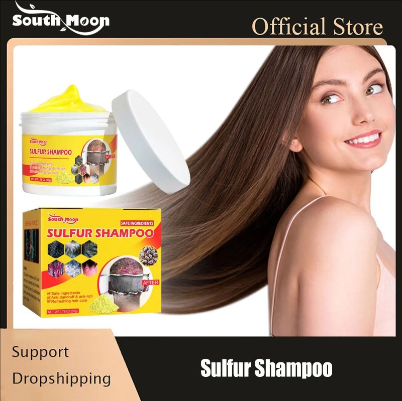 Sulphur Shampoo Itching Scalp Deep Clean Dandruff Long-Lasting Oil Control Strengthening Repair Improve Growth Hair Care Shampoo